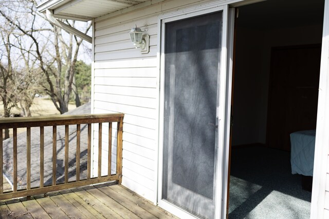 exterior space with a wooden deck