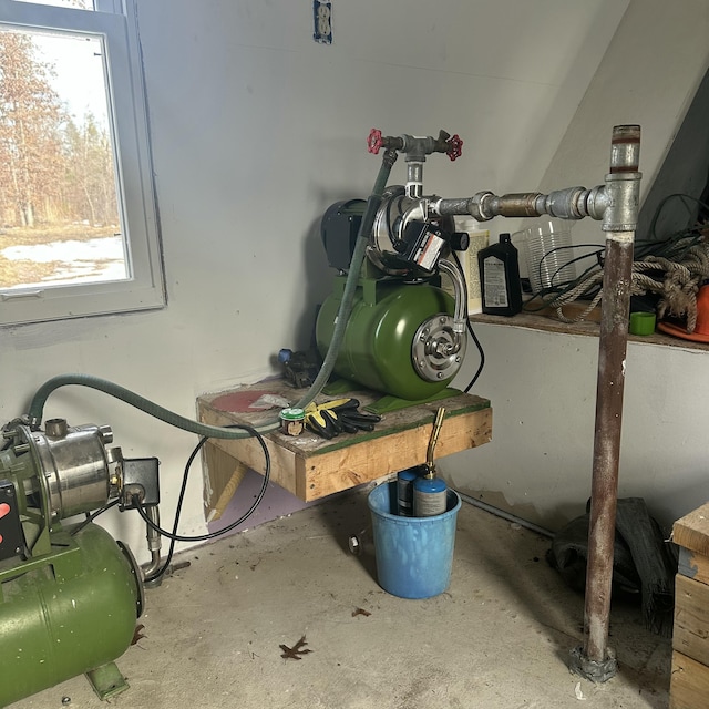 view of utility room