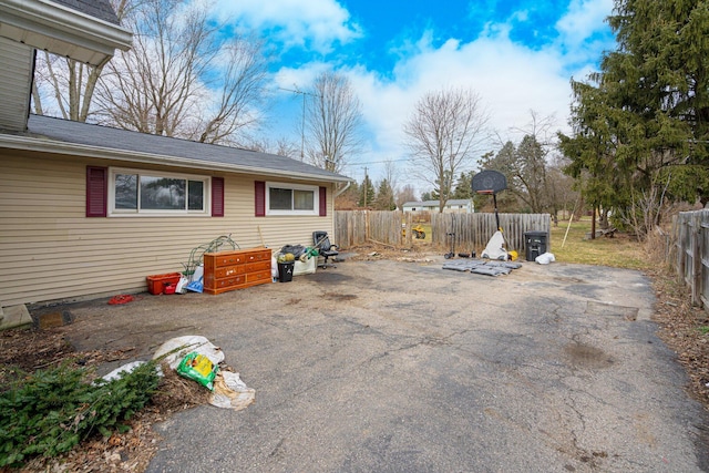 view of patio / terrace with fence