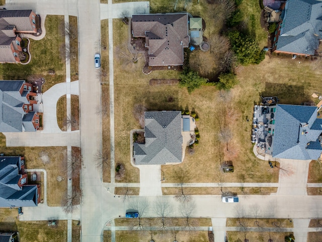 aerial view featuring a residential view