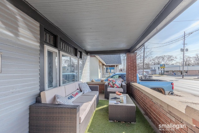 view of patio / terrace featuring an outdoor hangout area