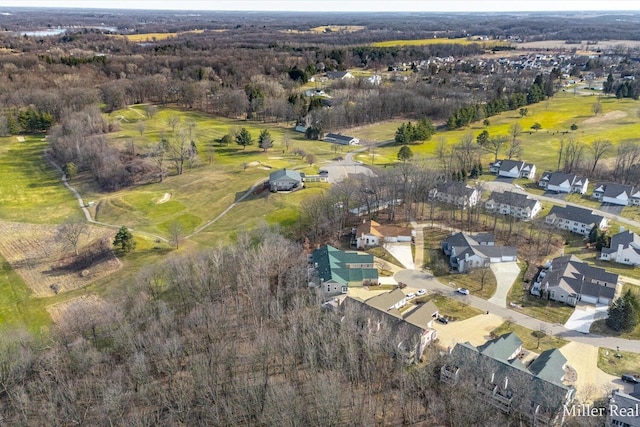 aerial view featuring a residential view