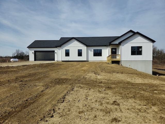 view of front of home with an attached garage