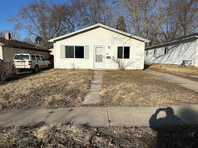 view of bungalow