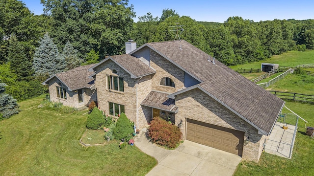 birds eye view of property