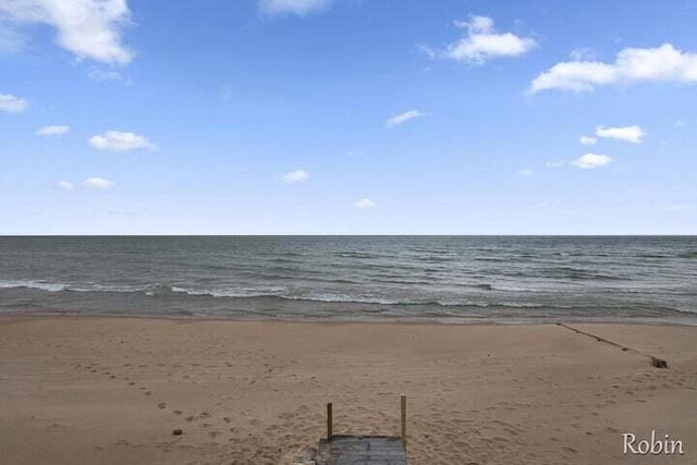 water view with a beach view