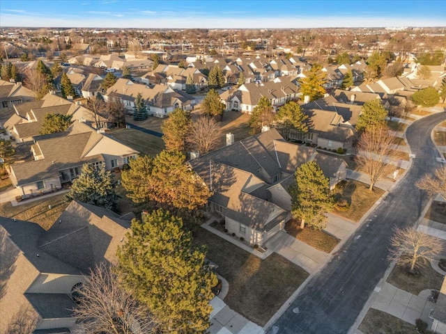 birds eye view of property featuring a residential view