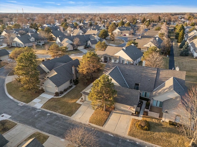 drone / aerial view featuring a residential view