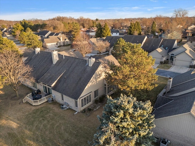 drone / aerial view featuring a residential view