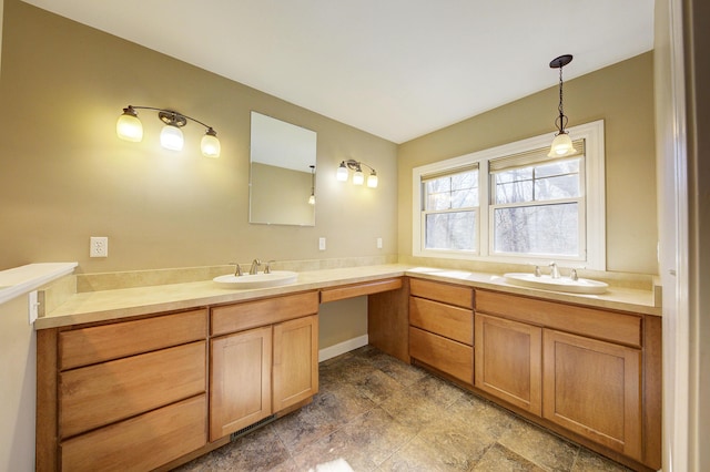 bathroom with vanity