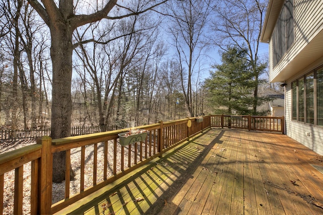 view of wooden terrace