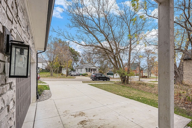 exterior space with a residential view