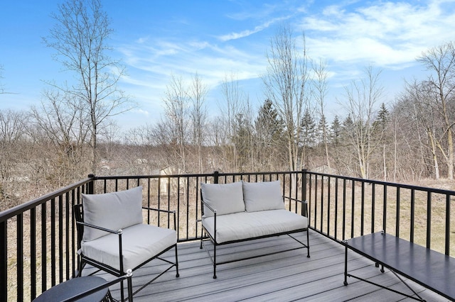 view of wooden terrace