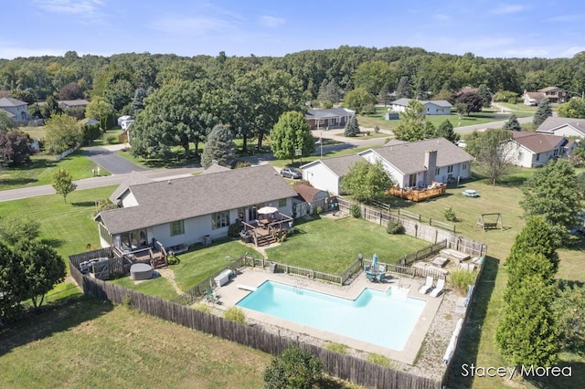 birds eye view of property