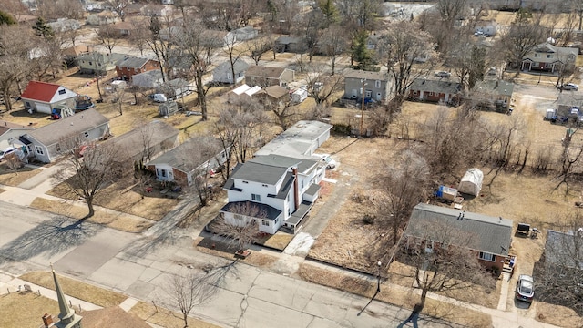 bird's eye view with a residential view