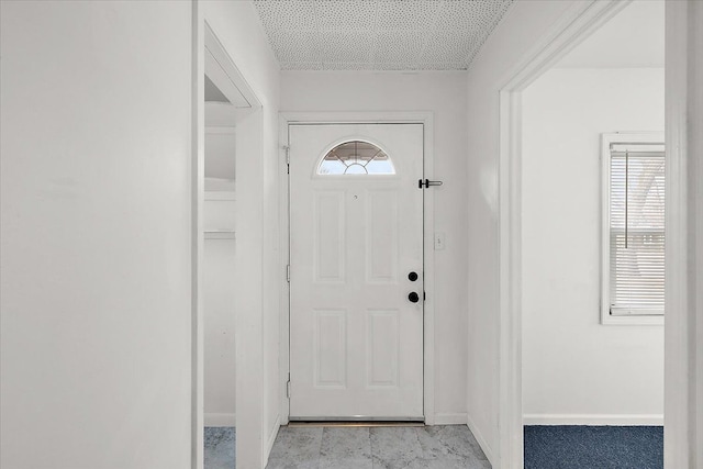 entryway with baseboards