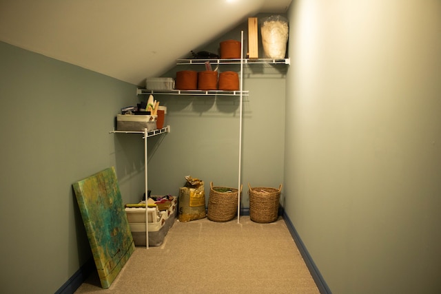 view of storage room