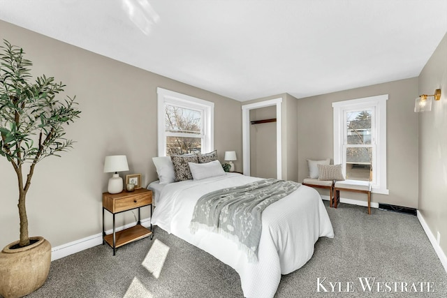 bedroom with baseboards