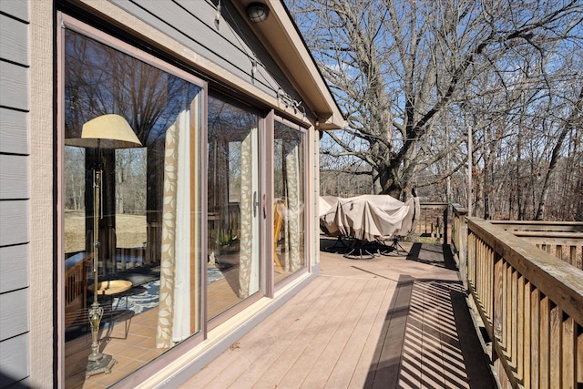 view of wooden terrace