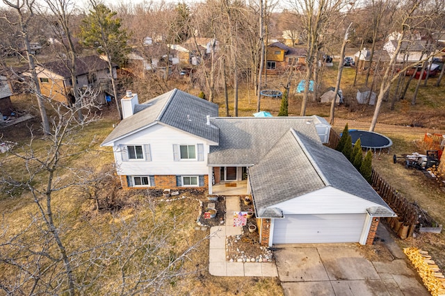 birds eye view of property