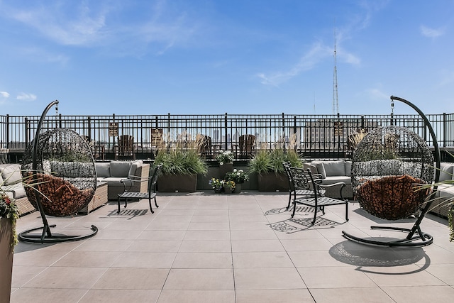 15 E Kirby St Unit 1104, Detroit, MI 48202 - view of patio featuring an outdoor hangout area