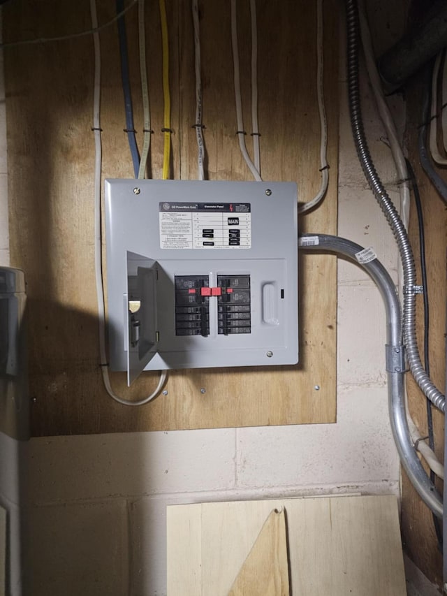 utility room featuring electric panel