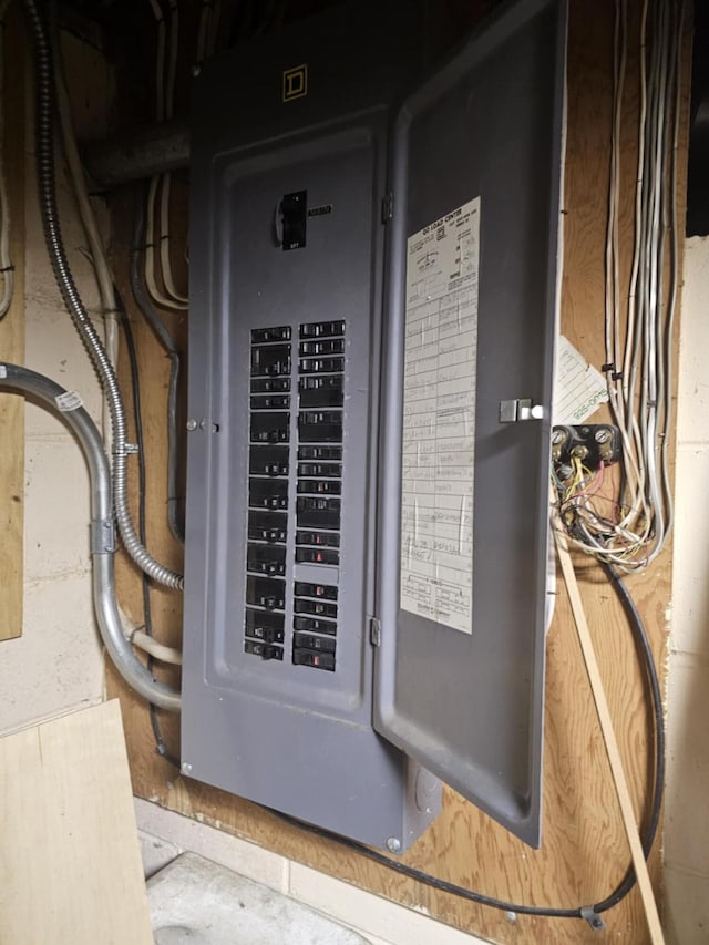 utility room with electric panel