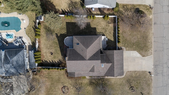 birds eye view of property