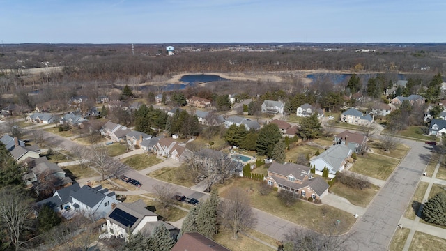 birds eye view of property featuring a residential view