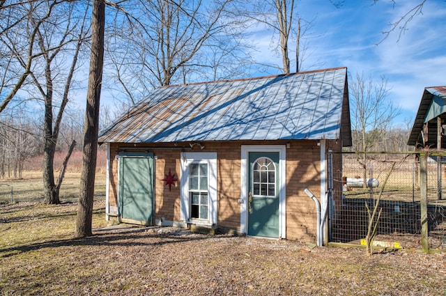 view of outbuilding with an outdoor structure