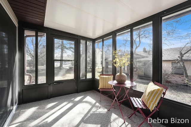 view of sunroom / solarium