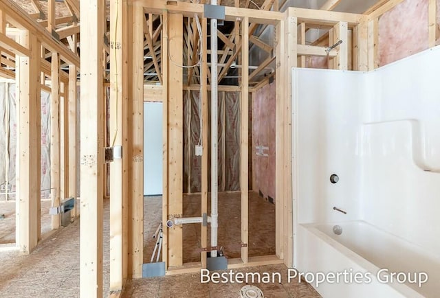 full bathroom featuring  shower combination