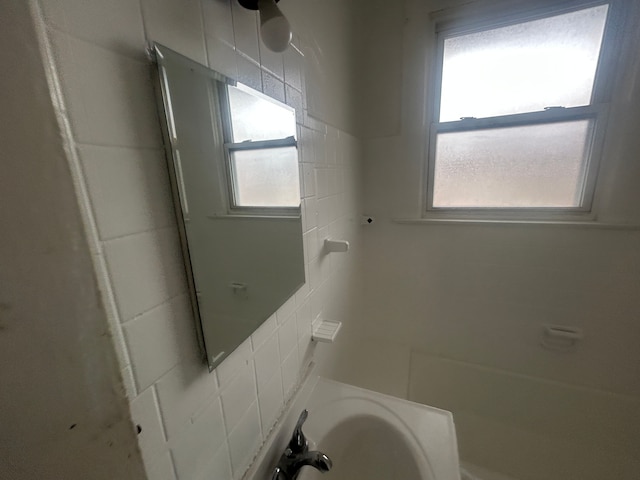 bathroom with a shower