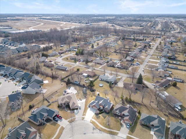 drone / aerial view featuring a residential view