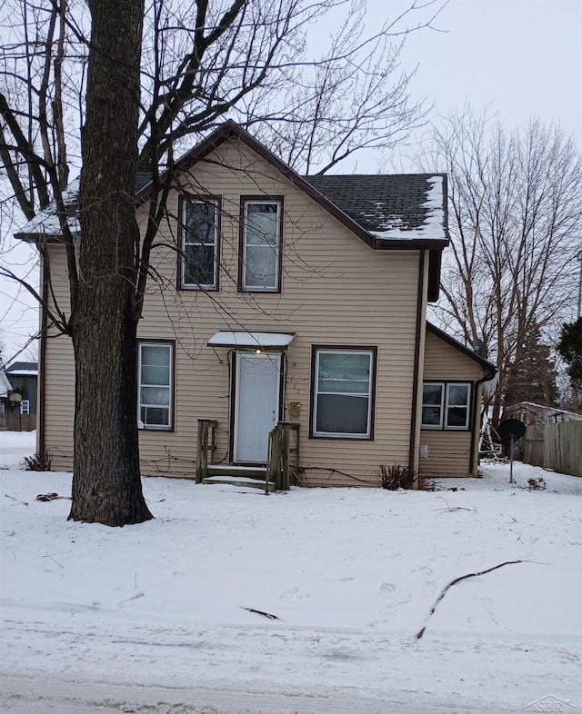 view of front of home