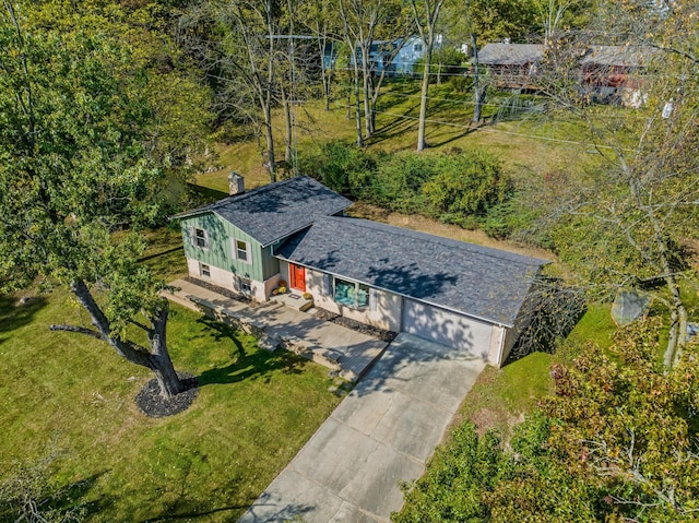 birds eye view of property