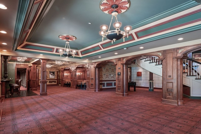 lobby with stairs