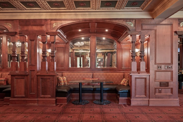 bar with ornamental molding