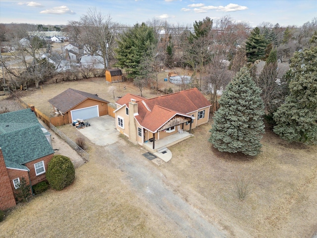 birds eye view of property