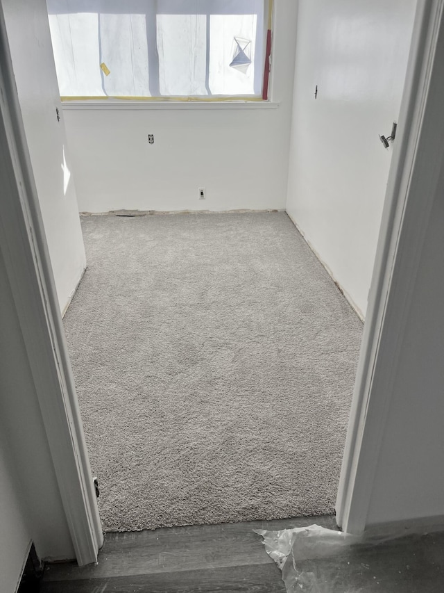 unfurnished room with carpet floors