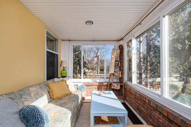 sunroom featuring a wealth of natural light