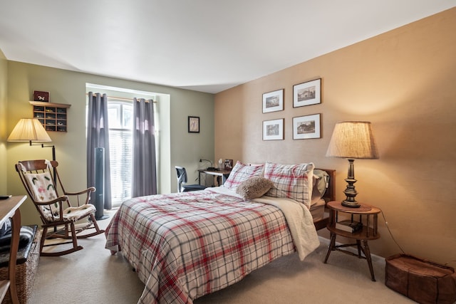 bedroom with carpet flooring