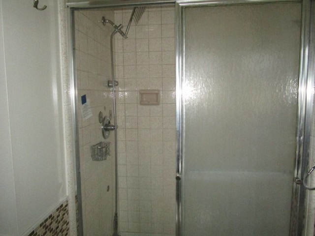 full bath featuring a shower stall