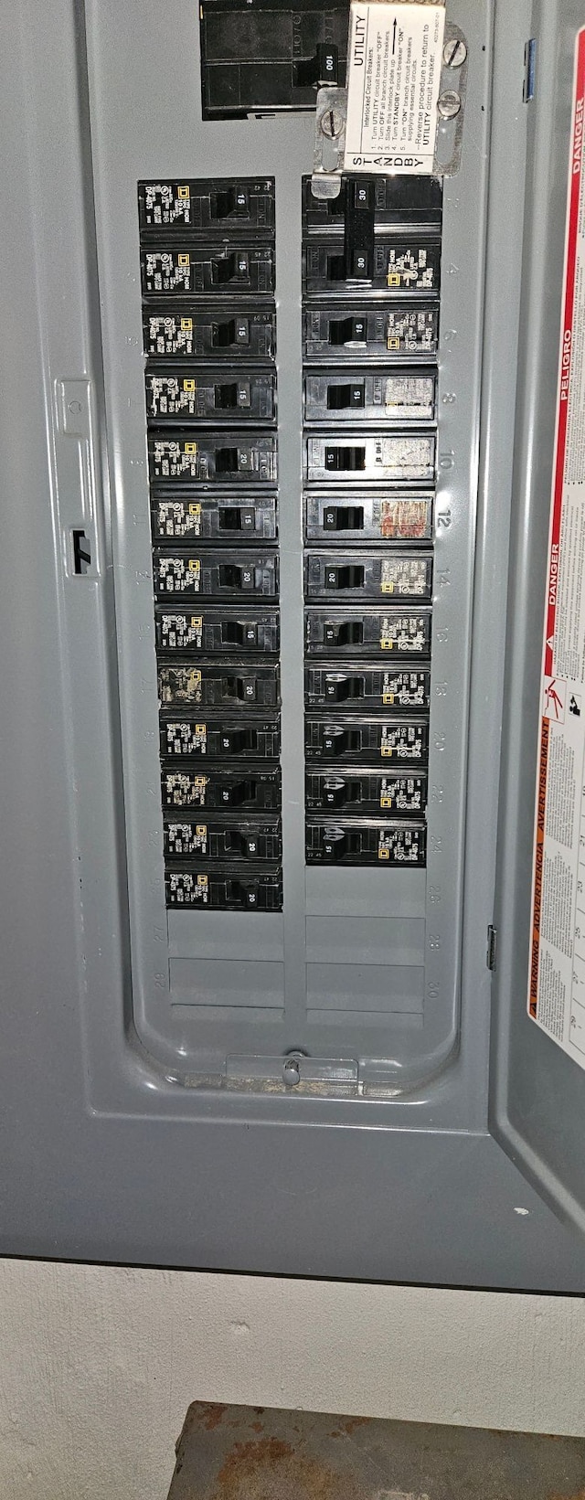 utilities with electric panel