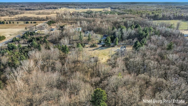 drone / aerial view featuring a rural view