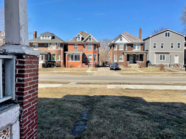 view of yard with entry steps