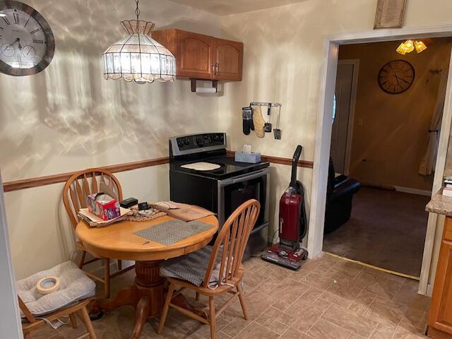 view of dining area