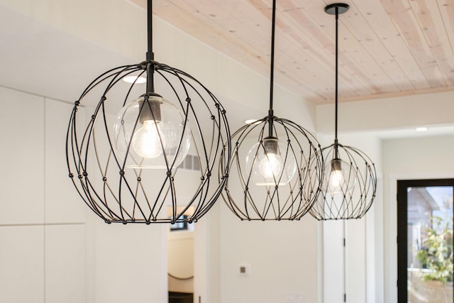 1 N Bailey Ave # 1, South Haven, MI 49090 - detailed view of a chandelier and wood ceiling