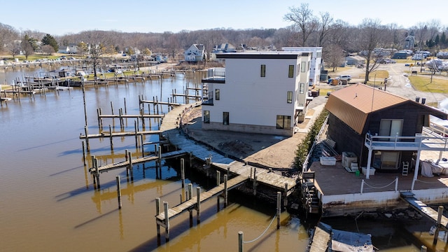 1 N Bailey Ave # 1, South Haven, MI 49090 - dock with boat lift and a water view