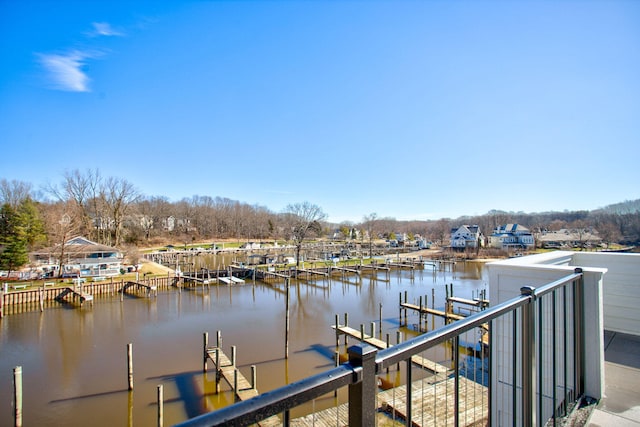1 N Bailey Ave # 1, South Haven, MI 49090 - water view featuring a boat dock
